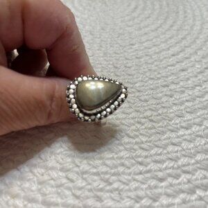 Beautiful APACHE PYRITE Handmade Sterling 925 Ring Size 8.75 #462D